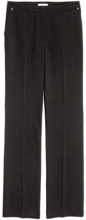 Flared Suit Pants - Black