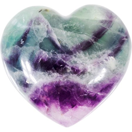 Rainbow Fluorite Heart Stone | Awakenings