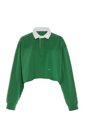 Exclusive Cropped Cotton Polo Shirt By Hommegirls | Moda Operandi