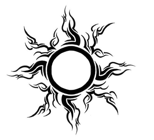 Sun-Tribal-Tattoos.jpg (600×547)