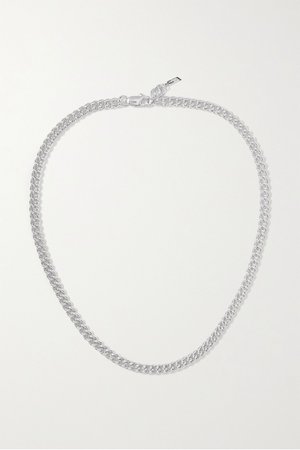 Silver + NET SUSTAIN silver necklace | Loren Stewart | NET-A-PORTER