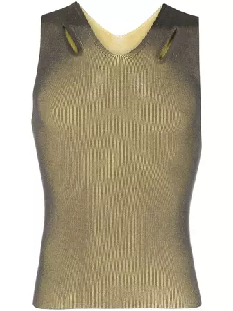 Dion Lee ribbed-knit cut-out Tank Top - Farfetch