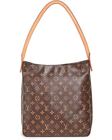 Louis Vuitton Women's Pre-Loved Looping Mm, Monogram, Brown, One Size: Handbags: Amazon.com