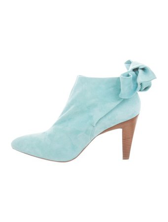 Roberto Cavalli Suede Pointed-Toe Ankle Booties - Shoes - ROB62151 | The RealReal