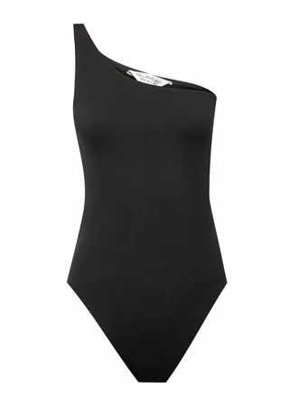 Black One Shoulder Bodysuit | Miss Selfridge