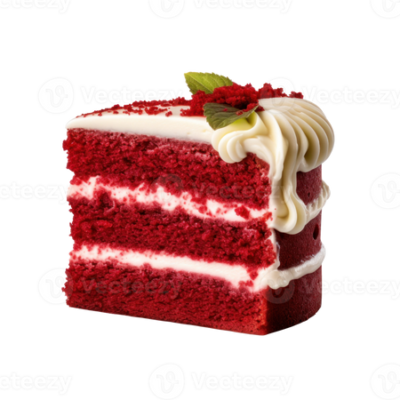 Red velvet cake isolated 27098466 PNG