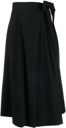Le 17 Septembre bow-tie detail pleated skirt