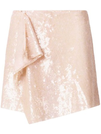 Alberta Ferretti Sequin Embellished Mini Skirt - Farfetch