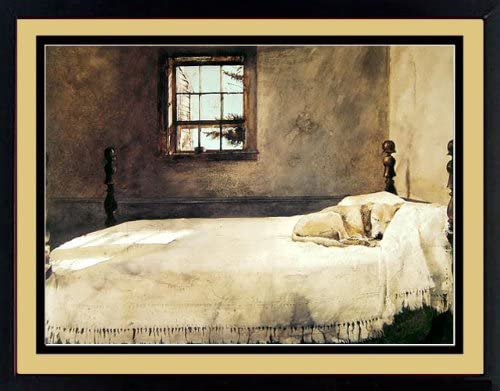 Amazon.com: Master Bedroom by Andrew Wyeth Dog Sleeping: Posters & Prints