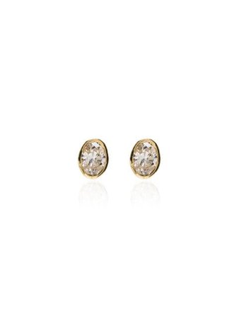 Mindi Mond Stud Drop Earrings CR0027 Gold | Farfetch