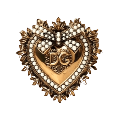 Dolce and Gabbana heart brooch