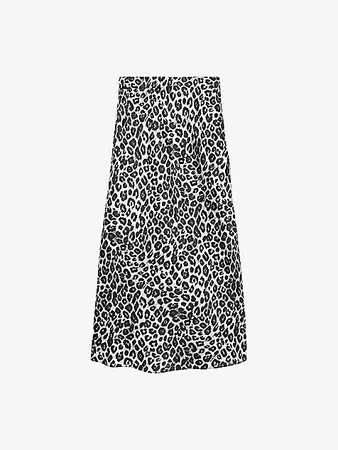THE KOOPLES - Leopard-print silk midi skirt | Selfridges.com