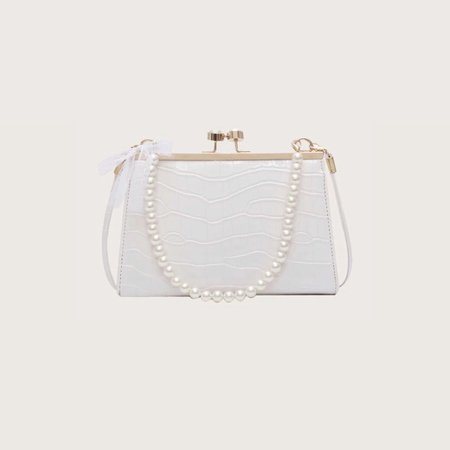 white purse bag