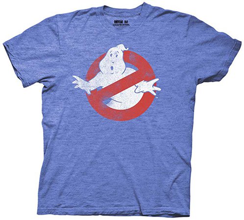 Amazon.com: Ripple Junction Ghostbusters Logo Mens T-Shirt (Small, Heather Royal): Clothing