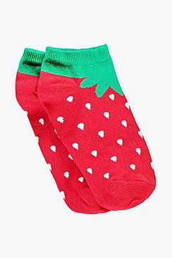 Leila Strawberry Trainer Socks