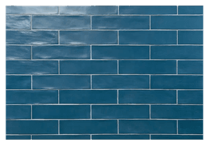 Strait 3" x 12" Ceramic Subway Tile | Navy Blue | Decorist