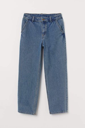 Wide-cut Jeans - Blue