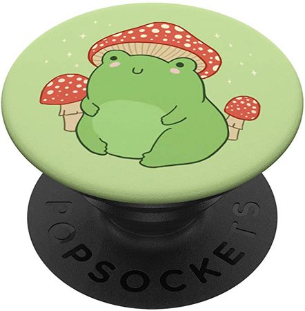 Amazon.com: Cute Frog Mushroom Hat - Cottagecore Aesthetic PopSockets Swappable PopGrip