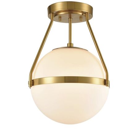 Claxy® Gold 1-Light Semi-Flush Mount Ceiling Light at Menards®