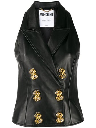 Moschino double-breasted waistcoat jacket £932 - Shop Online. Same Day Delivery in London