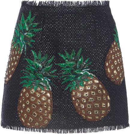 Dolce & Gabbana Embellished Woven Skirt Size: 38