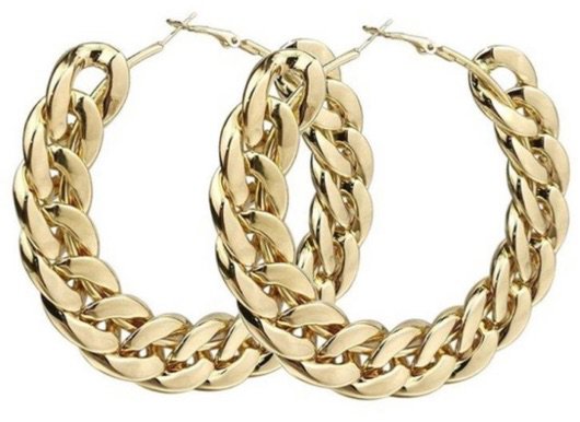 rope hoop earrings