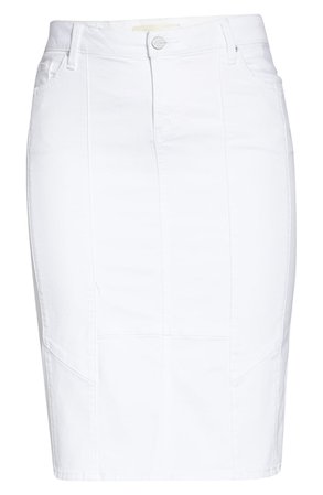 SLINK Jeans White Denim Pencil Skirt (Plus Size) | Nordstrom