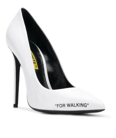 Off-white heels "For walking"