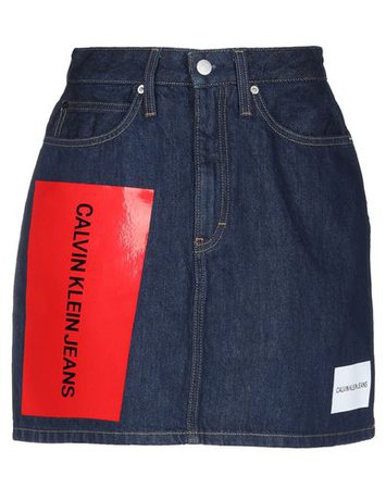 Calvin Klein Jeans Denim Skirt - Women Calvin Klein Jeans Denim Skirts online on YOOX United States - 42746202PO