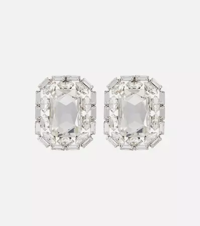 Alessandra Rich - Crystal-embellished clip-on earrings | Mytheresa