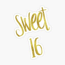 gold sweet 16 clipart - Google Search
