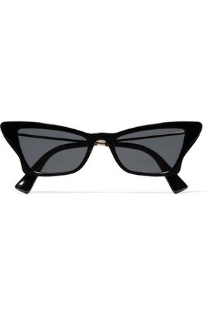 Valentino | Valentino Garavani cat-eye acetate and gold-tone sunglasses | NET-A-PORTER.COM