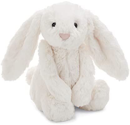 Amazon.com: Jellycat Bashful Cream Bunny Stuffed Animal, Medium, 12 inches: Clothing
