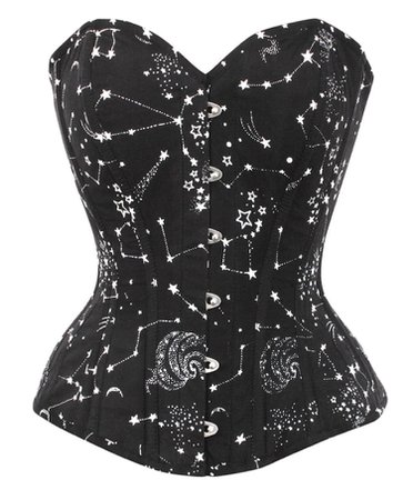 black astronomy corset