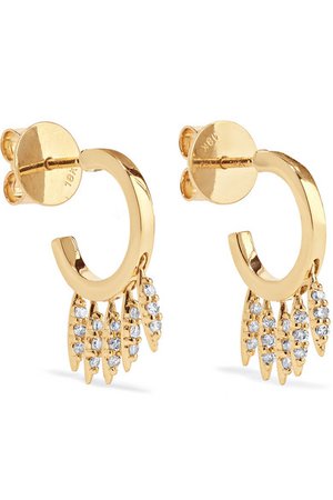 Ileana Makri | Grass Clipping 18-karat gold diamond earrings | NET-A-PORTER.COM