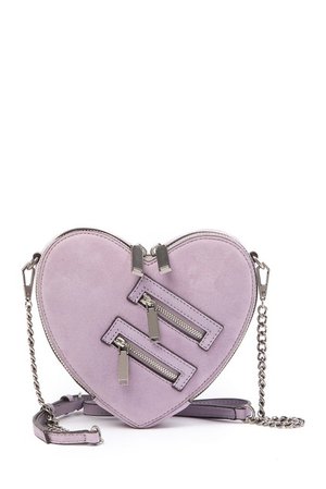 Pastel-Purple Heart-Shaped Bag (Rebecca Minkoff)