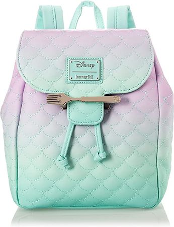 Amazon.com: Loungefly Disney Little Mermaid Ombre Scales Womens Double Strap Shoulder Bag Purse : Clothing, Shoes & Jewelry