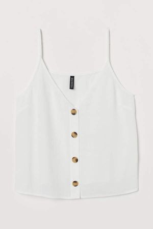 V-neck Camisole Top - White