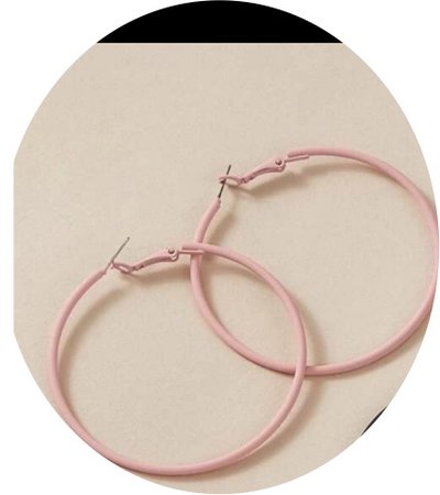 pink hoop earrings Shein