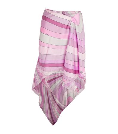 PUCCI Silk Printed A-Line Skirt | Harrods AU