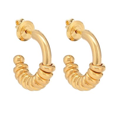 BOTTEGA VENETA Gold-plated hoop earrings