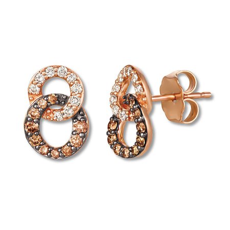 Le Vian Chocolate Diamond Earrings 3/8 carat tw 14K Gold | Jared