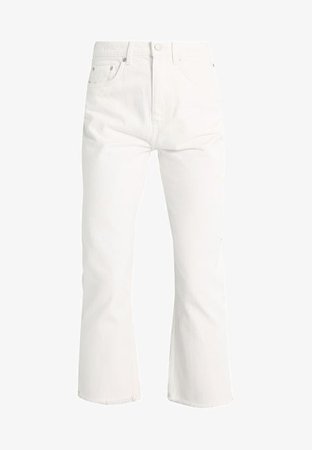 Weekday VOYAGE - Jeans Straight Leg - loved white - Zalando.dk