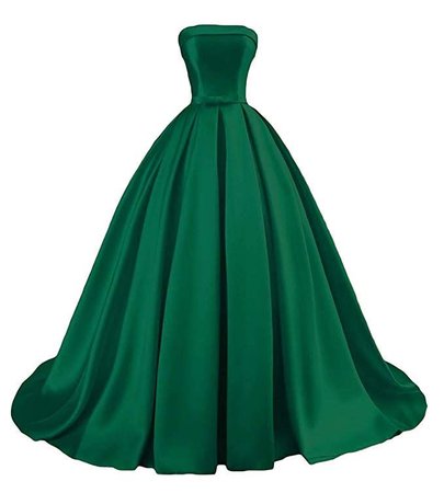 emerald off-the-shoulder ball gown