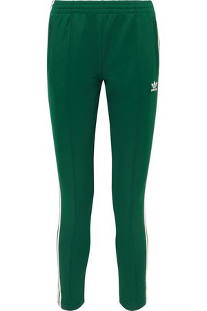 adidas Originals | Pantalon de survêtement en jersey de satin à rayures Superstar | NET-A-PORTER.COM