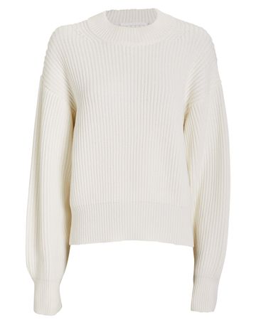 Wool & Cotton Ribbed Sweater