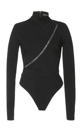 Crystal Zipper Bodysuit by David Koma | Moda Operandi