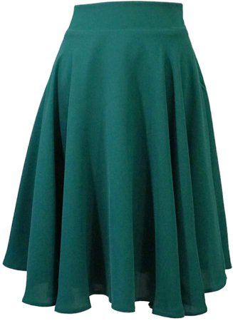 Lauren Lynn London - The Louisa Skirt - Flared Knee length skirt - Emerald Green