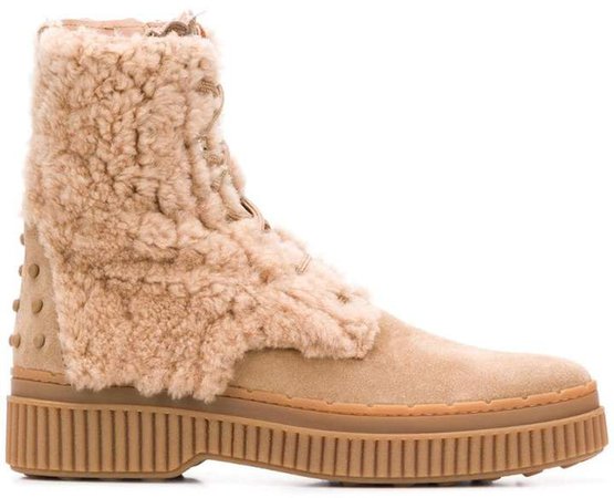 shearling ankle boots