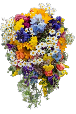 wildflower cascade bouquet
